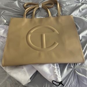 Large Cream Telfar Purse